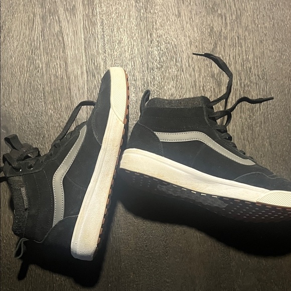 Vans Men's Black and Gray High-Top Sneakers - Picture 4 of 5